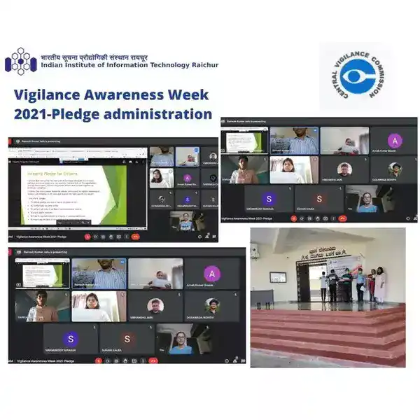 Vigilance Awareness Week '21 | News | IIIT Raichur